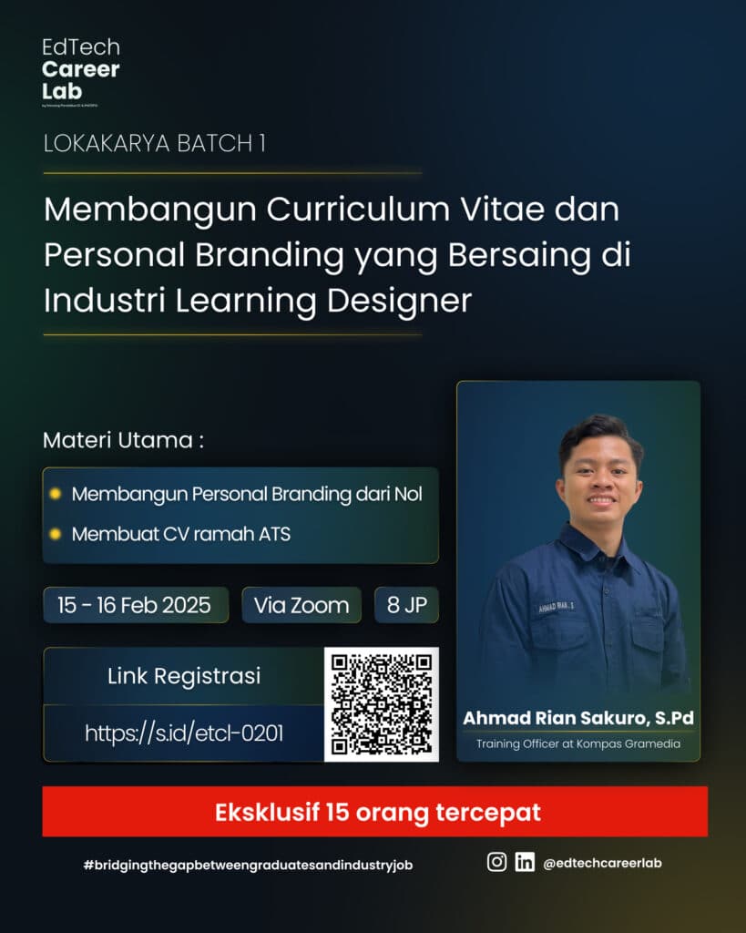 Perkuat CV dan Personal Branding untuk Karier di Industri EdTech